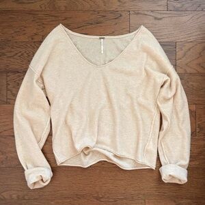 Free People Forever Cashmere V-Neck Sweater